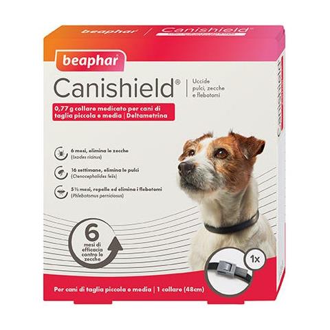 Canishield Collare Antiparassitario: 1 Collare Cani Taglia Piccola E Media - Foto 1