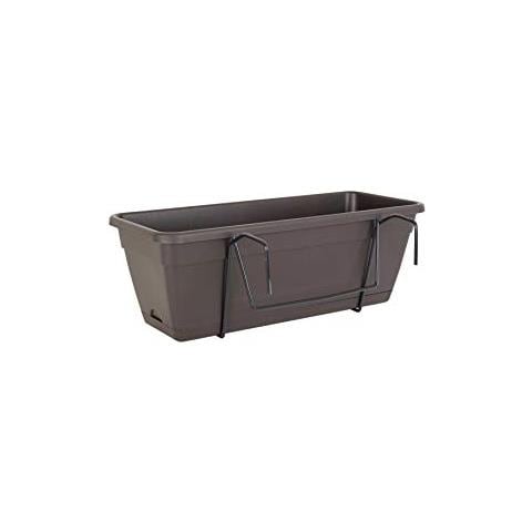 Artevasi Kit Fioriera Riserva Acqua Venezia 50 Centimetri Antracite - Foto 1