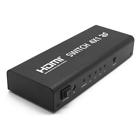 Premiumcord Interruttore Hdmi 4: 1 In Metallocon Telecomando E Alimentatore Di Rete - Foto 2