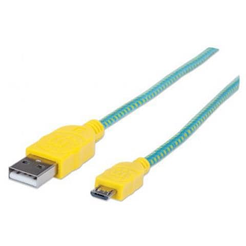 Cavo Micro USB con Guaina Intrecciata 1.8 m - Verde - Foto 1