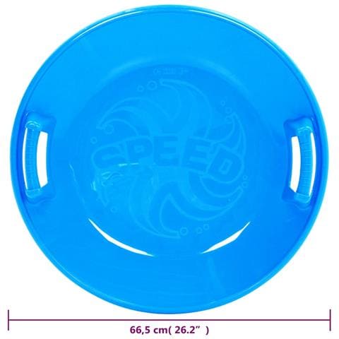 Slittino Rotondo Blu 66,5 Cm In Pp - Foto 4