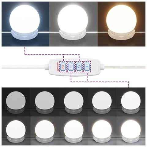 Mobile A Specchio Con Led Grigio Sonoma 76x15x55 Cm - Foto 10