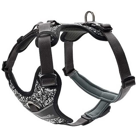 Imbracatura Per Cani Divo Riflettente Nero /grigio Taglia S /m (52-68 Cm) - Foto 1