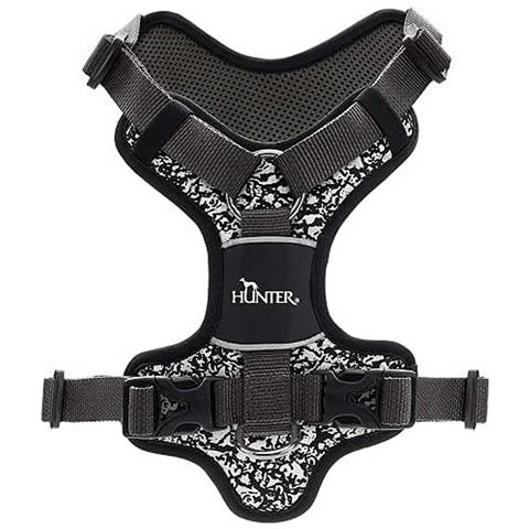 Imbracatura Per Cani Divo Riflettente Nero /grigio Taglia S /m (52-68 Cm) - Foto 2
