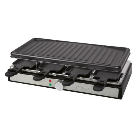 RG 6039 CB griglia per raclette 8 persona (e) 1400 W Nero, Acciaio inox - Foto 1