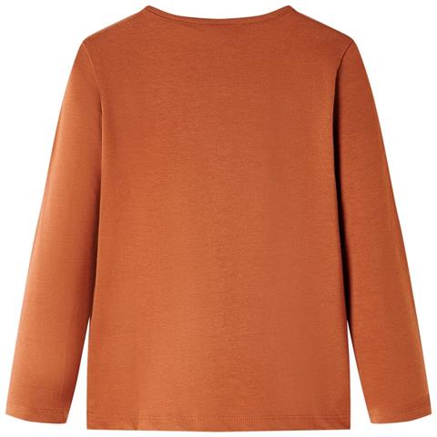 Maglietta Da Bambina A Maniche Lunghe Cognac 92 - Foto 2