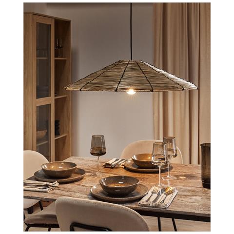 Lampadario Luagan Vimini Naturale - Foto 1