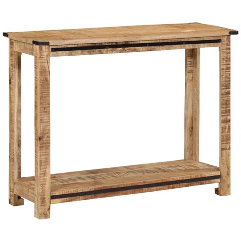 Tavolo Consolle 100x35x75 Cm In Legno Massello Di Mango - Foto 1