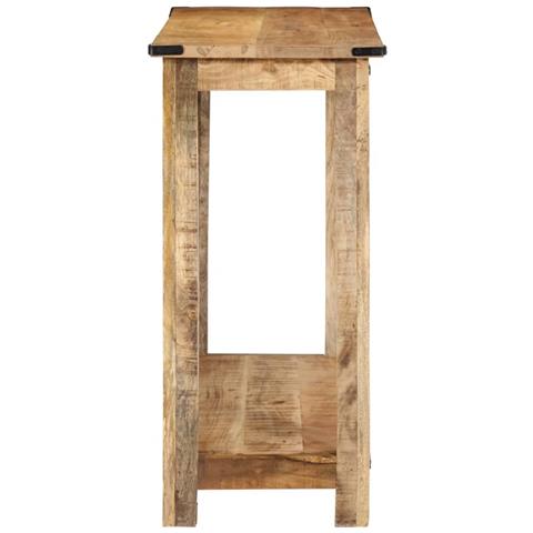 Tavolo Consolle 100x35x75 Cm In Legno Massello Di Mango - Foto 3