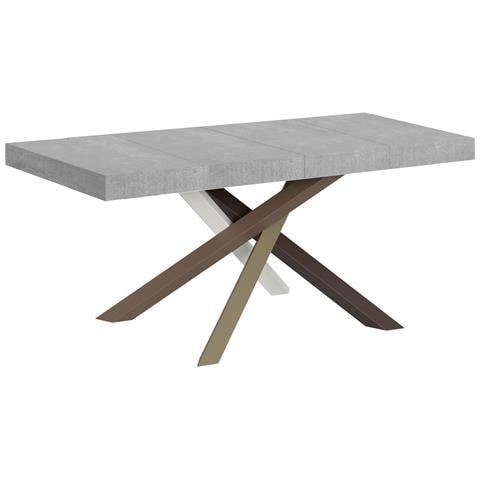 Tavolo Allungabile 90x130/234 Cm Volantis Premium Cemento Telaio 4/c - Foto 1