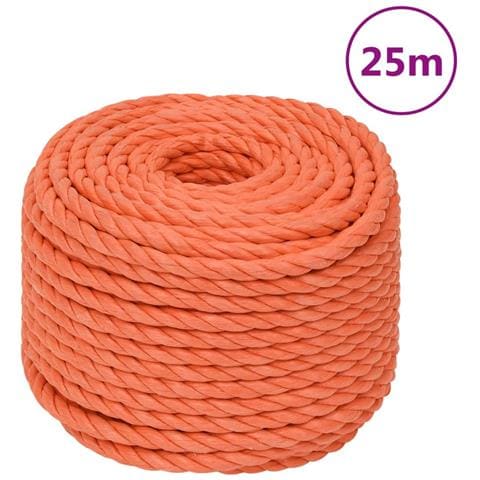 Corda Da Lavoro Arancione 16 Mm 25 M In Polipropilene - Foto 1