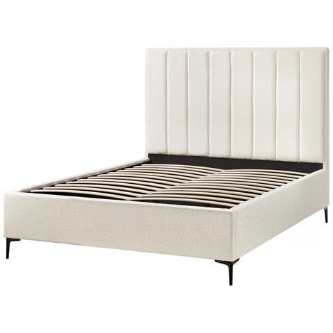 Set Da Camera Da Letto Bouclé Sezanne 160 X 200 Cm Bianco Sporco - Foto 7