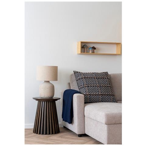 Lampada Da Tavolo Bilby - Beige - Ceramica - 30x30x46,5 Cm - Foto 2