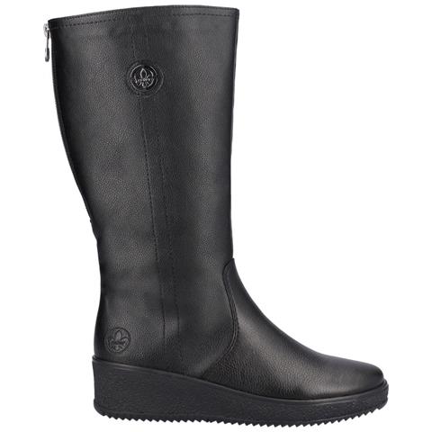 Black Casual Closed Ladies' Boots Stivali Pelle Sintetica Scarpe Donna Nero Eu 36, Y4470-01 - Foto 3