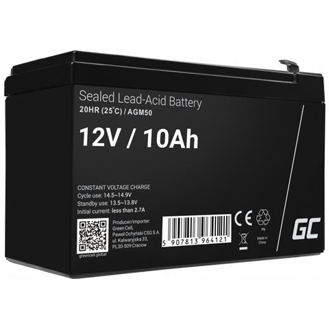 AGM50 batteria UPS VRLA AGM 12 V 10 Ah - Foto 1