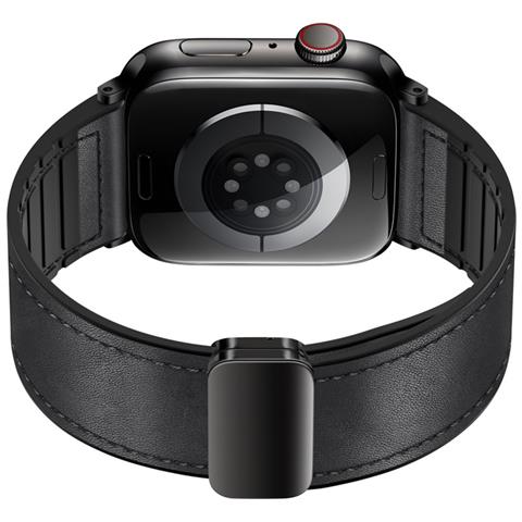 Cinturino Vintage In Pelle Per Apple Watch Black S - Foto 4