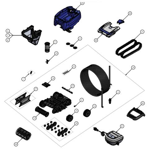 Aspirapolvere Rt 3200 Tile - Ricambi - Foto 1