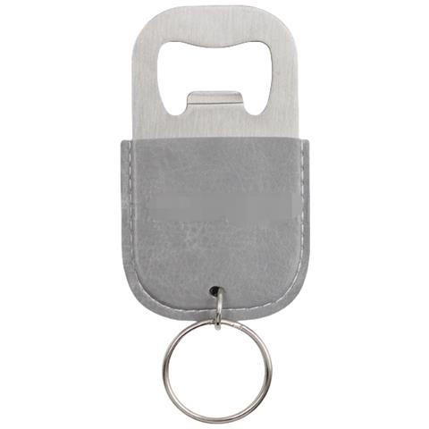 Portachiavi Apribottiglie In Pelle - Compatto Ed Elegante Grey - Foto 1