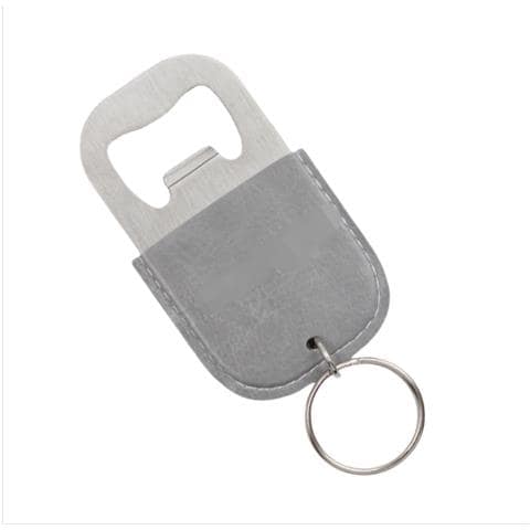 Portachiavi Apribottiglie In Pelle - Compatto Ed Elegante Grey - Foto 2