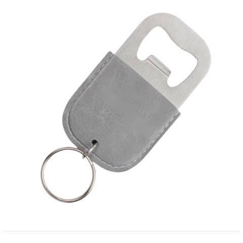 Portachiavi Apribottiglie In Pelle - Compatto Ed Elegante Grey - Foto 3