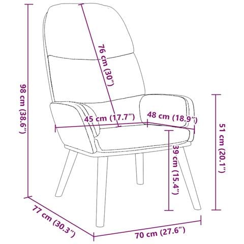 Sedia Relax Bianco Crema Velluto - Foto 2