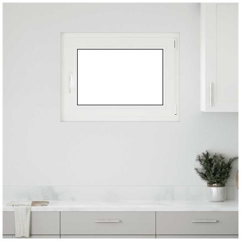 Finestra per Seminterrato RISOR 80x60cm Anta Ribalta DIN Destra - Foto 1