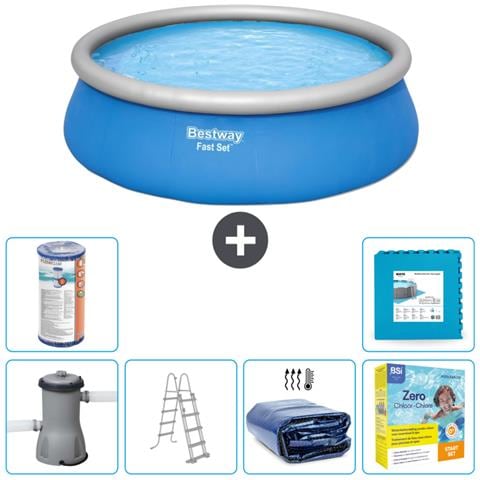 Piscina Fuori Terra - In Giro - 457x122 Cm - Blu - Include Accessori Coordinati Cb26 - Foto 1