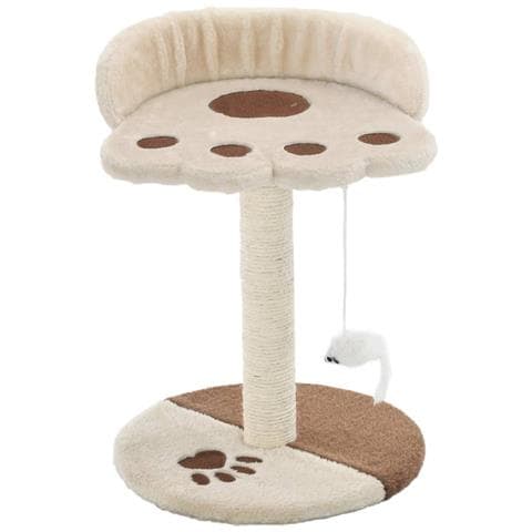 Lusso Casadino - Albero Per Gatti Con Tiragraffi In Sisal 40 Cm Beige E Marrone - Foto 1