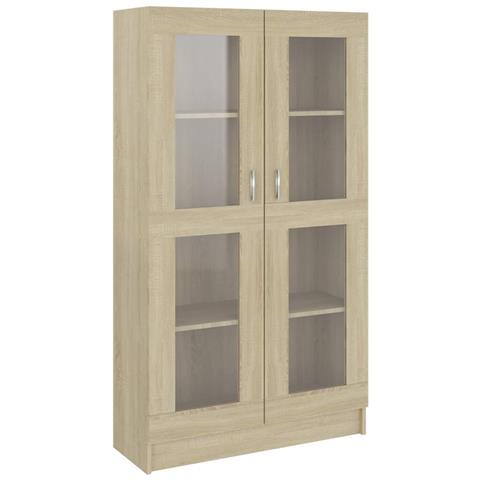 Armadietto Vetrina Rovere Sonoma 82,5x30,5x150 Cm Multistrato - Foto 1