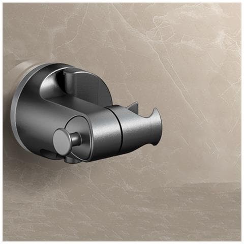Supporto Per Soffione Doccia A Ventosa Regolabile - Grigio Canna Di Fucile - Foto 2