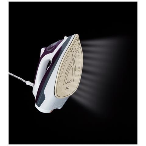 PL221C ferro da stiro Ferro a vapore Piastra in ceramica Ultra Glide 2400 W Grigio, Viola, Bianco - Foto 5