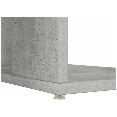 Scrivania grigia Grigio cemento - Foto 9