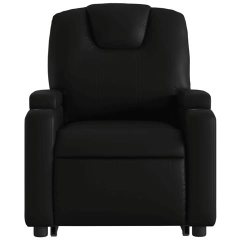 Poltrona Alzapersona Reclinabile Massaggio Nero Similpelle - Foto 9