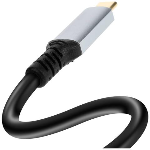 Cavo Video Displayport A Usb-c 4k 60hz 1,8 M Per Pc E Tablet, Nero - Foto 8