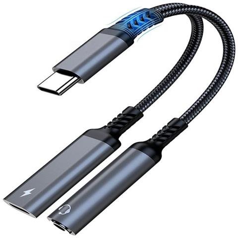 Adattatore 2 In 1 Type-c: Ricarica Rapida Pd 60w E Audio Hi-res 384hz/32bit Per Ipad Pro Silver - Foto 1