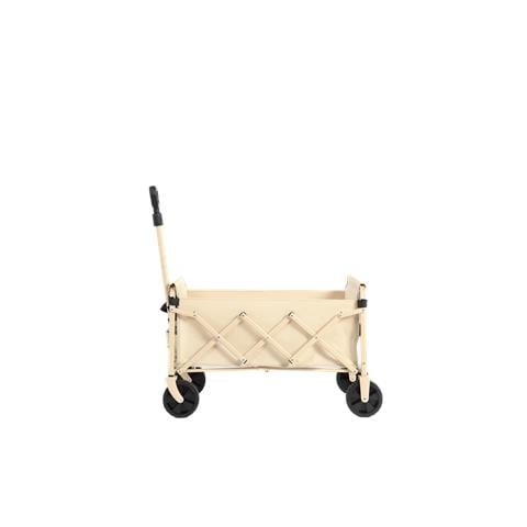 Carri Da Spiaggia Pieghevoli Portatili Pesanti Leggeri Con Ruote, Capacità, Carrelli Di Utilità Per Generi Alimentari, Campeggio, Giardino, Beige - Foto 2