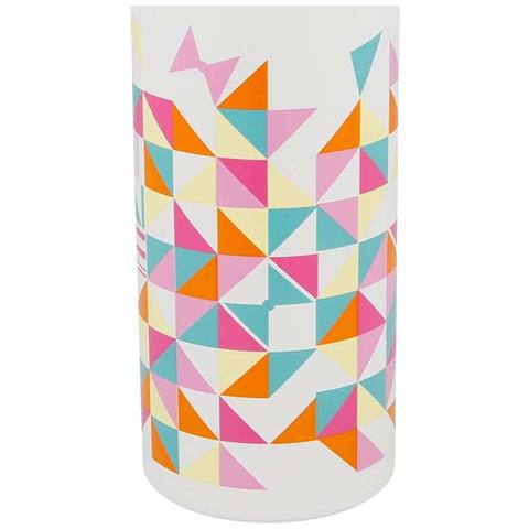 Borraccia 710ml Con Sistema Di Apertura Rapida Motivo Geometrico In Alluminio, Rosa - Foto 5