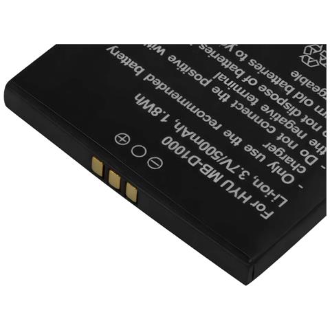 Batteria 3.7v Li-ion Per Telefono Compatibile Hyundai Mb-d1000 500mah - Foto 4