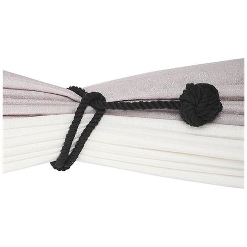 Fermacorda Per Tende In Corda Di Cotone Fatti A Mano Con Sfera - Set Di 2, Stile Nordico Black - Foto 2