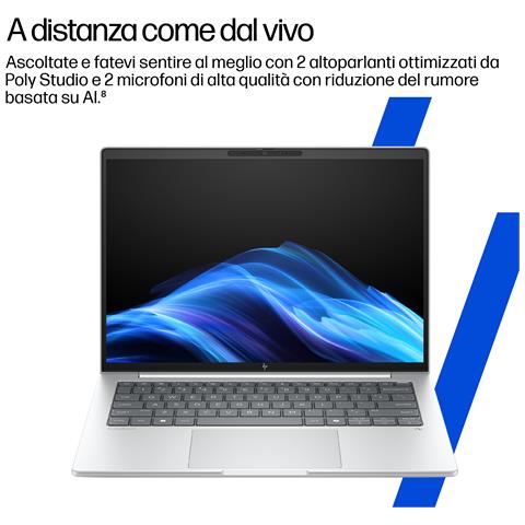 EliteBook 8 G1i Next Gen AI PC Wolf Pro Security Edition Copilot+ PC Intel Core Ultra 7 256V Computer portatile 40,6 cm (16") WUXGA 16 GB LPDDR5x-SDRAM 512 GB SSD Wi-Fi 7 (802.11be) Windows 11 Pro Argento - Foto 2