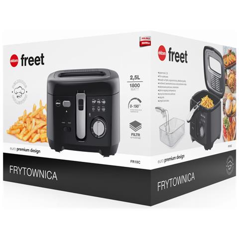 Friggitrice FR18C Capacità 2,5 L Potenza 1800 W Colore Nero - Foto 6