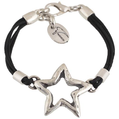 Bracciale Semplice A Forma Di Stella In Argento - Foto 1