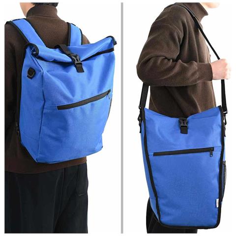 Borsa per biciclette Blu 33 x 16 x 48 cm Poliestere - Foto 2