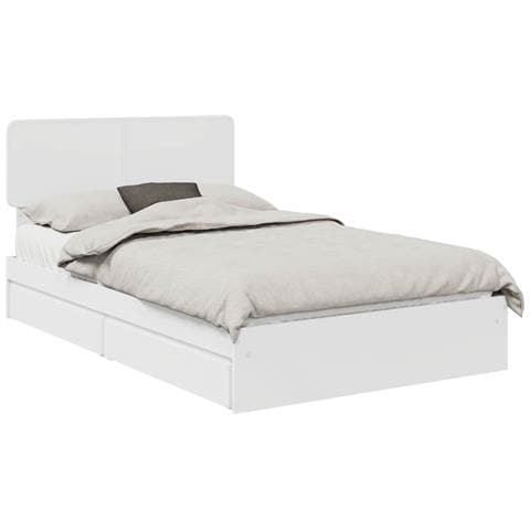 Letto con Contenitore Bianco 120 x 200 cm Legno multistrato - Foto 1