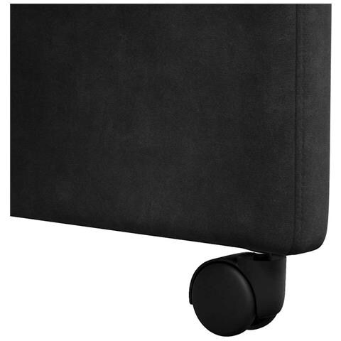 Sedie da Pranzo con Ruote 2 pcs Nero 58 x 67 x 97 cm Velluto - Foto 9