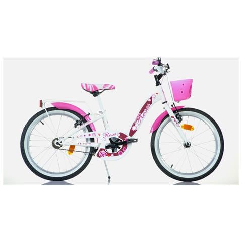 Sch Roses 20'' - Bicicletta Per Bambine (6-10 Anni), Ruote 20'', Telaio Acciao, Con Accessori - Colore Bianco - Foto 1