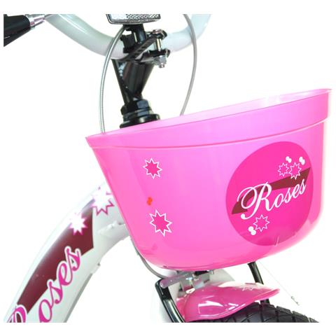 Sch Roses 20'' - Bicicletta Per Bambine (6-10 Anni), Ruote 20'', Telaio Acciao, Con Accessori - Colore Bianco - Foto 2