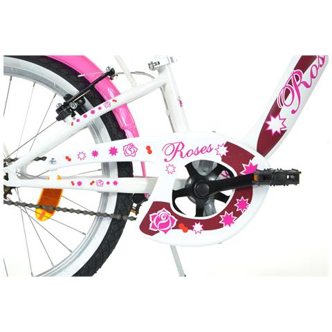 Sch Roses 20'' - Bicicletta Per Bambine (6-10 Anni), Ruote 20'', Telaio Acciao, Con Accessori - Colore Bianco - Foto 6