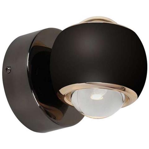 Lampada LED Da Muro 10W con Doppio Fascio Luminoso Colore Nero 3000K, colore Nero - Foto 1