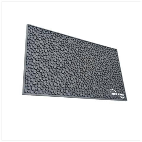 Tappetino Isolante Antiscottatura In Silicone Con Motivo A Chicchi Di Caffè, Tappetino Scolapiatti Per Bancone Bar Grey - Foto 1